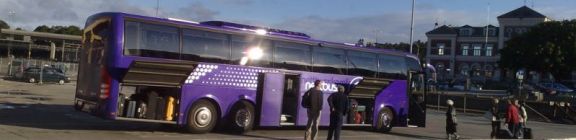 Bussen klar til avgang for Oberammergau 2010