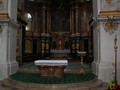 Klosterkirken....   
Fra alterpartiet i klosterkirken i Ettal.