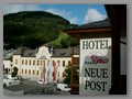 Zell am See....   
Vi tok inn på Hotel Neue Post med utsikt over deler av byen og alpehøyden Smittenhöhe...