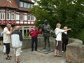 Tømmerhoggeren....   
Tømmerhoggeren er visstnok også typisk for byen og området og dette er behørig markert med en statue...